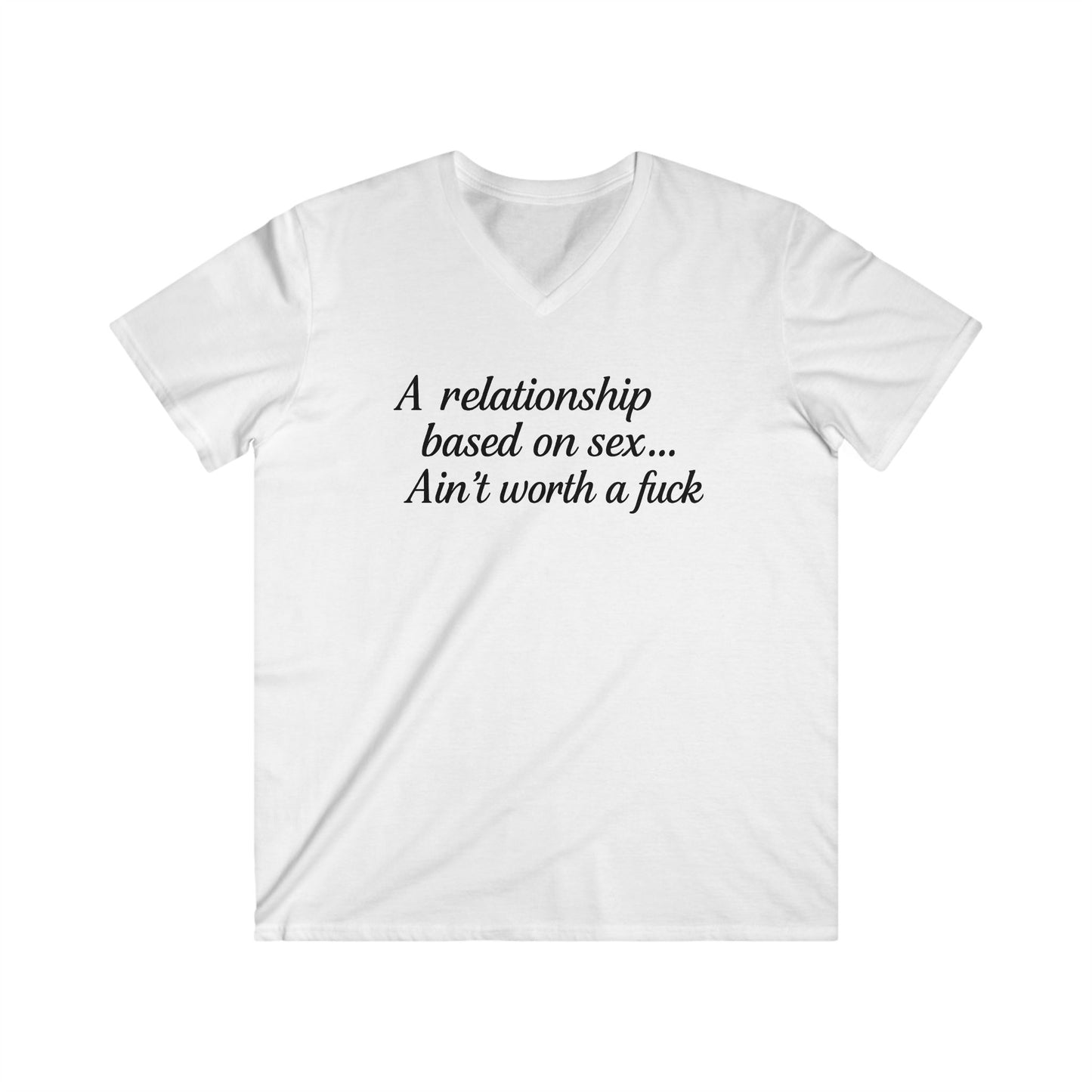 Men's Fitted V-Neck Short Sleeve Tee